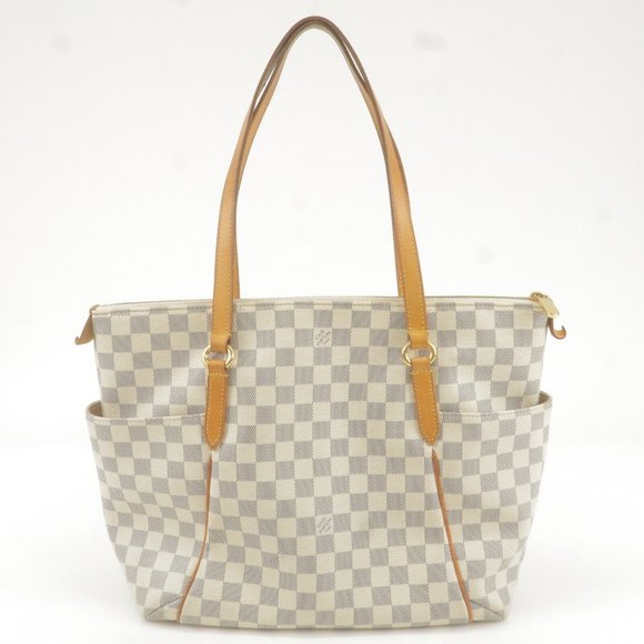 Damier Azur Totally MM Tote Bag Hand Bag - Picture 2 of 11